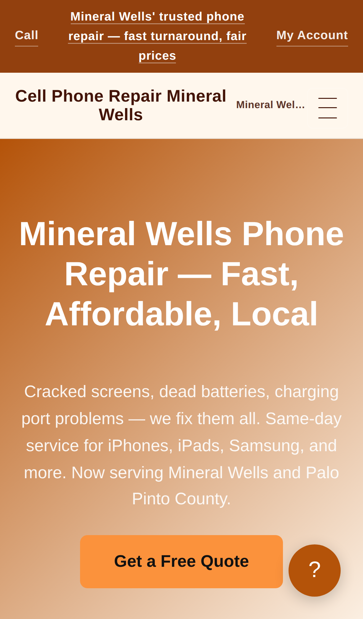 Mineral Wells Repair Demo mobile home